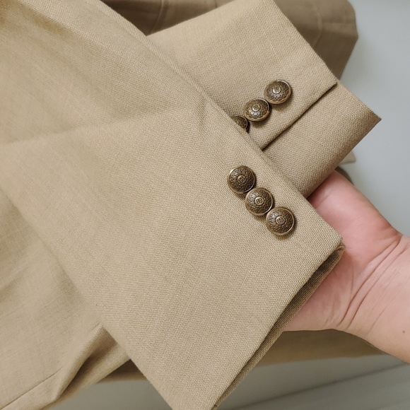True vintage Bill Blass mens tan blazer - Picture 4 of 13
